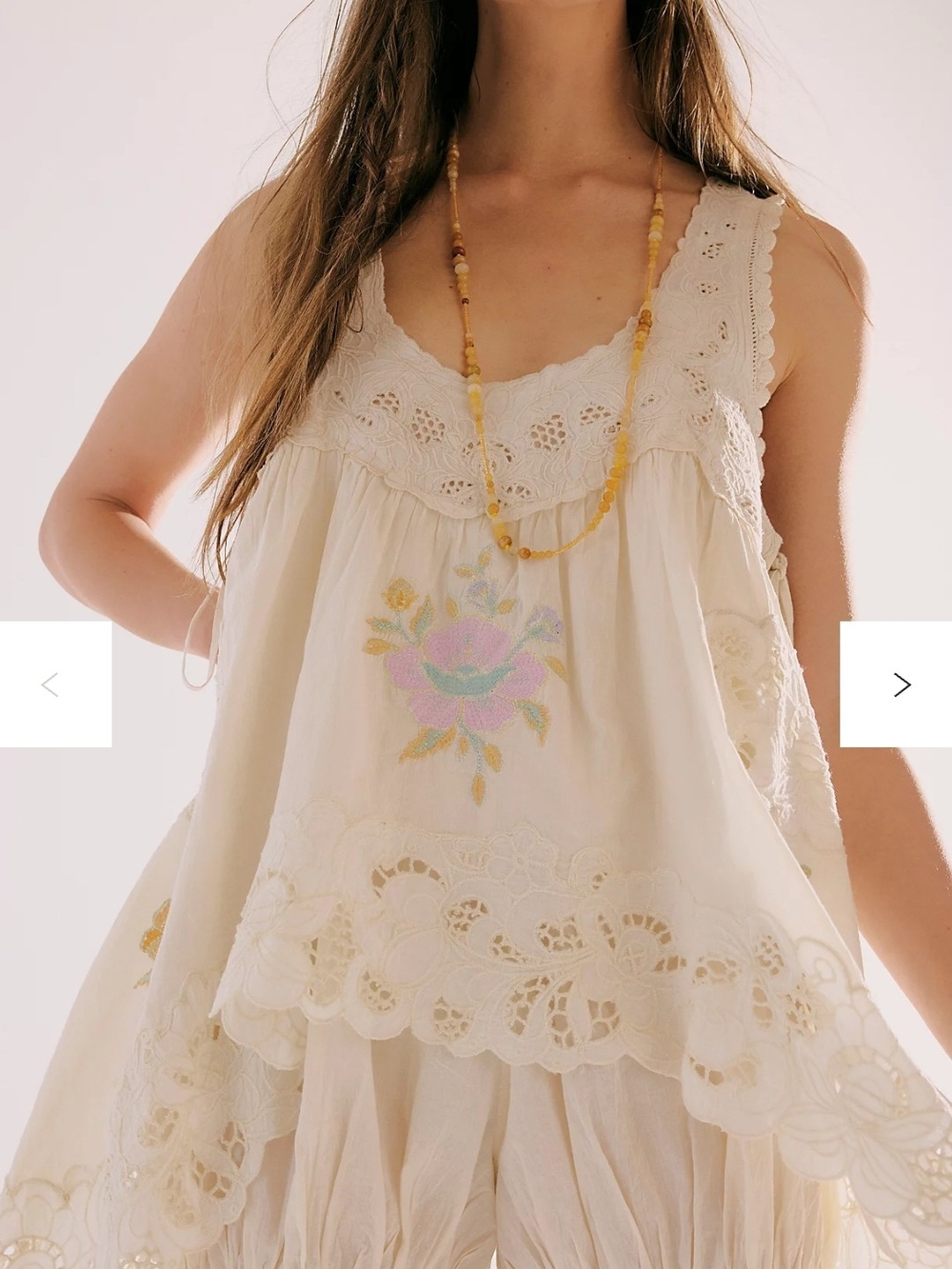 Free People Eye Catcher bloomsie Romper Tofu Eyelet Embroidery